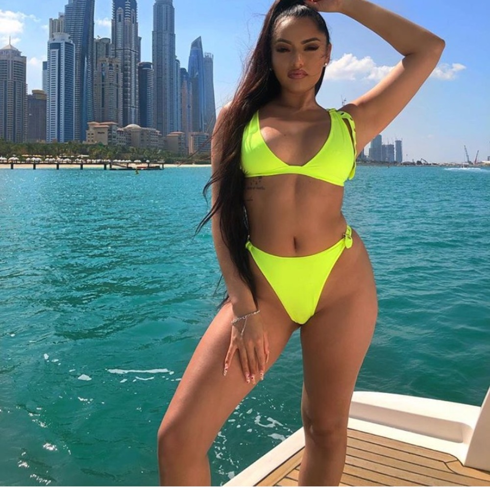 Meshki Neon Yellow Bikini Set